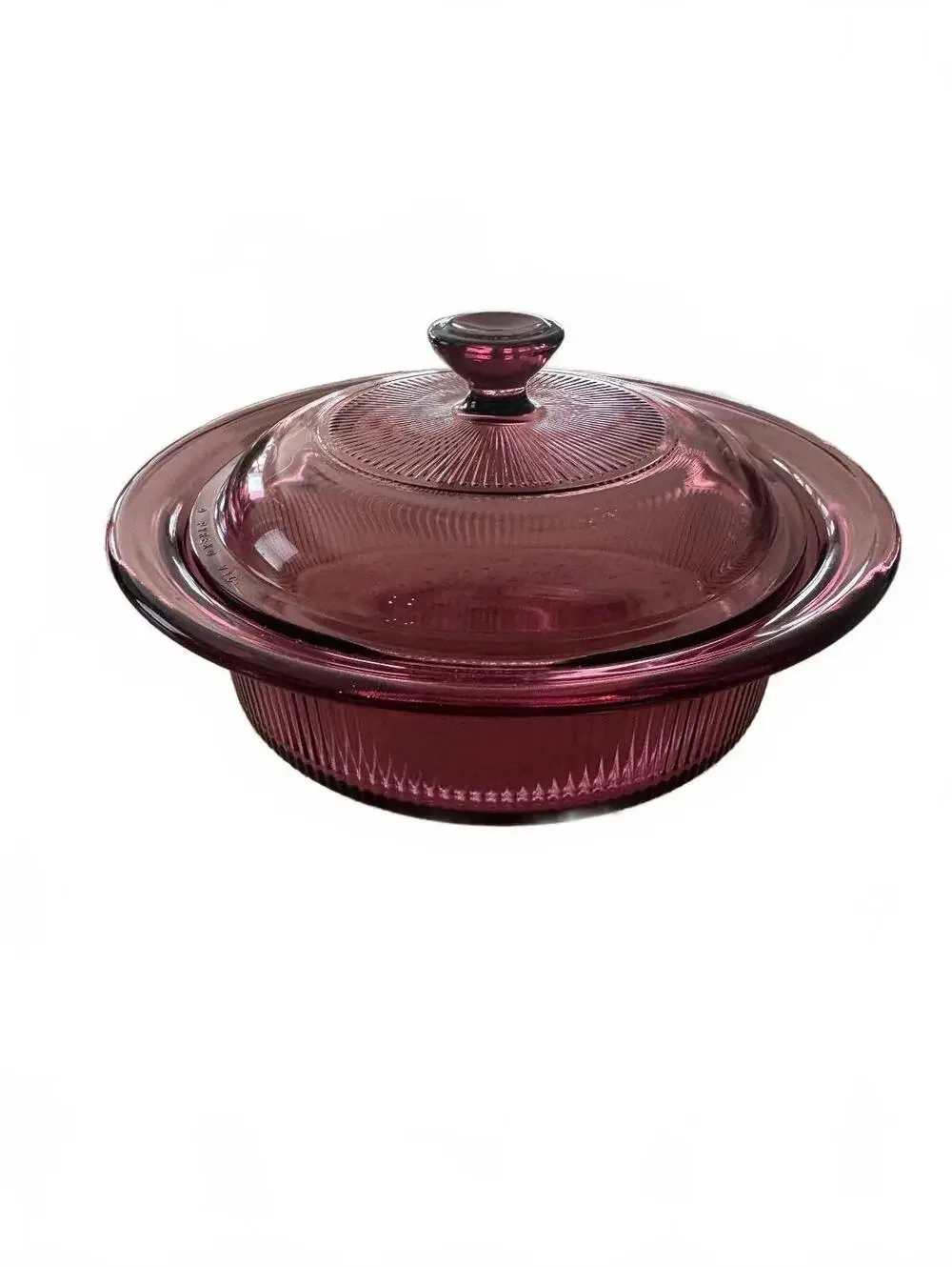 Vintage Pyrex 023 Amethyst Purple 1.5 Qt Casserole Dish Lid 623-C Cranberry